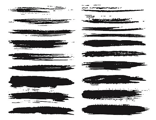 EPS 해외이미지 백그라운드 일러스트 추상 사람없음 세트 검은색 그런지 붓칠 해외202105 해외일러스트 컬러 무늬 파일형식 벡터