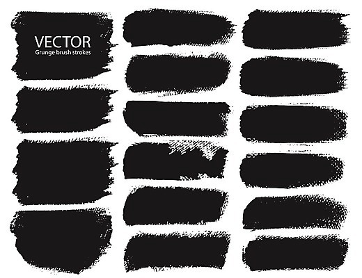 EPS 해외이미지 백그라운드 일러스트 추상 사람없음 세트 검은색 얼룩 그런지 붓칠 해외202105 해외일러스트 컬러 무늬 파일형식 벡터