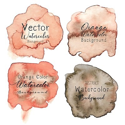 EPS 해외이미지 분홍색 일러스트 수채화 타이포그라피 사람없음 번짐 해외202105 해외일러스트 문자 컬러 파일형식 벡터 효과