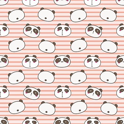EPS 해외이미지 캐릭터 분홍색 백그라운드 패턴 일러스트 곰 사람없음 줄무늬 흰색 해외202105 해외일러스트 일러캐릭터 동물 컬러 무늬 포유류 파일형식 벡터
