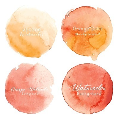 EPS 해외이미지 일러스트 수채화 타이포그라피 사람없음 원형 번짐 해외202105 해외일러스트 도형 문자 파일형식 벡터 효과