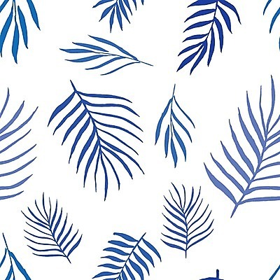EPS 해외이미지 잎 패턴 일러스트 사람없음 파란색 해외202105 해외일러스트 식물 컬러 무늬 파일형식 벡터