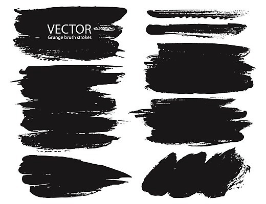 EPS 해외이미지 백그라운드 일러스트 텍스트 추상 프레임 사람없음 세트 검은색 그런지 붓칠 해외202105 해외일러스트 컬러 무늬 파일형식 벡터