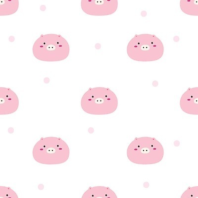 EPS 해외이미지 분홍색 백그라운드 패턴 여러마리 일러스트 사람없음 패턴백그라운드 돼지 해외202105 해외일러스트 컬러 다수 무늬 포유류 파일형식 벡터