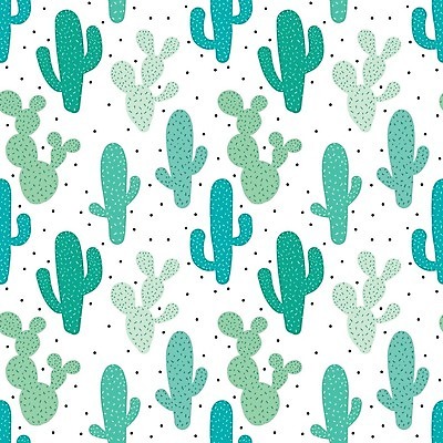 EPS 해외이미지 패턴 일러스트 선인장 사람없음 초록색 물방울무늬 해외202105 해외일러스트 식물 컬러 무늬 파일형식 벡터