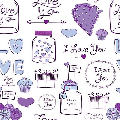 EPS 해외이미지 모양 백그라운드 패턴 일러스트 추상 선물 사랑 사람없음 보라색 하트 심플 해외202105 해외일러스트 감정 컬러 무늬 파일형식 벡터