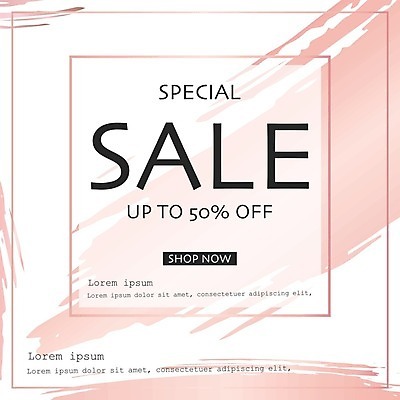 EPS 해외이미지 분홍색 일러스트 프레임 타이포그라피 사람없음 세일 해외202105 해외일러스트 문자 컬러 파일형식 벡터