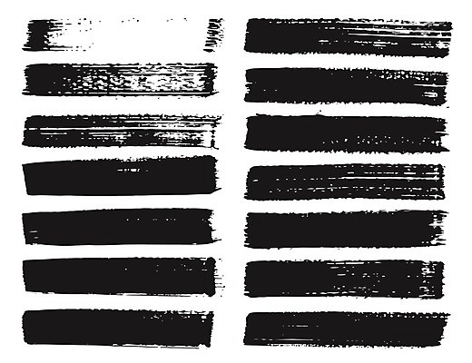 EPS 해외이미지 일러스트 붓터치 사람없음 검은색 질감 해외202105 해외일러스트 컬러 파일형식 벡터