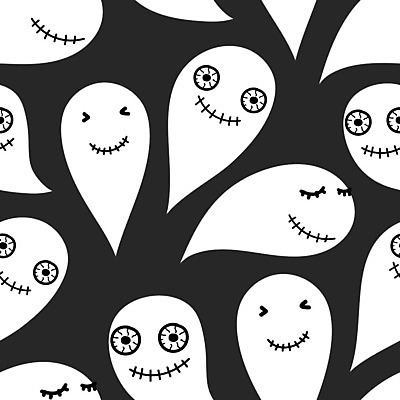 EPS 해외이미지 백그라운드 패턴 일러스트 사람없음 검은색 패턴백그라운드 유령 해외202105 해외일러스트 컬러 무늬 파일형식 벡터