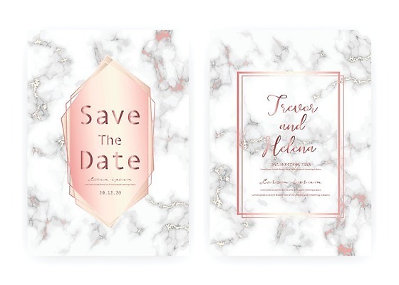 EPS 해외이미지 분홍색 일러스트 프레임 타이포그라피 사람없음 청첩장 대리석 해외202105 해외일러스트 문자 컬러 재료 카드_감사 파일형식 벡터