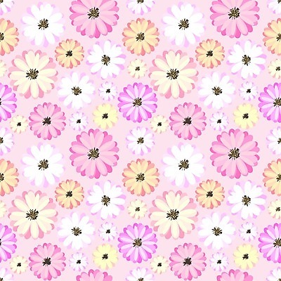 EPS 해외이미지 꽃 분홍색 꽃무늬 패턴 일러스트 사람없음 해외202105 해외일러스트 식물 컬러 무늬 파일형식 벡터