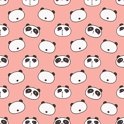 EPS 해외이미지 분홍색 동물캐릭터 백그라운드 패턴 여러마리 일러스트 사람없음 패턴백그라운드 판다 해외202105 해외일러스트 일러캐릭터 동물 캐릭터 컬러 다수 무늬 곰 파일형식 벡터