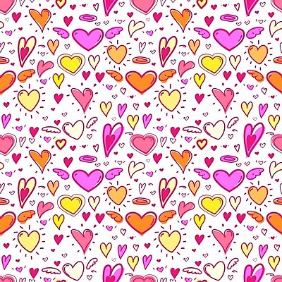 EPS 해외이미지 분홍색 백그라운드 패턴 일러스트 사랑 사람없음 패턴백그라운드 하트 해외202105 해외일러스트 모양 감정 컬러 무늬 파일형식 벡터