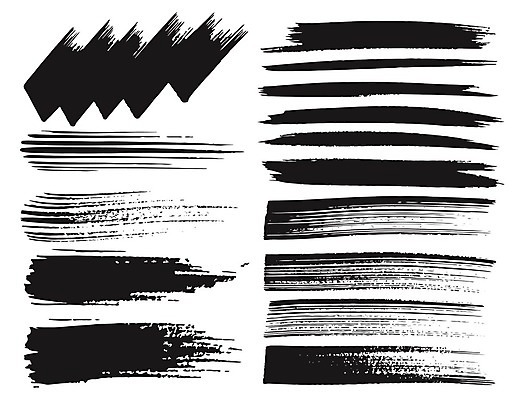 EPS 해외이미지 일러스트 붓터치 사람없음 검은색 질감 해외202105 해외일러스트 컬러 파일형식 벡터