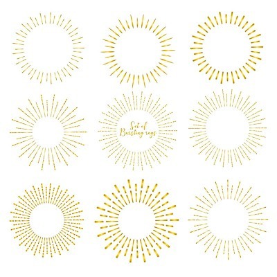 EPS 해외이미지 선 일러스트 폭죽 사람없음 노란색 점 해외202105 해외일러스트 컬러 파일형식 벡터