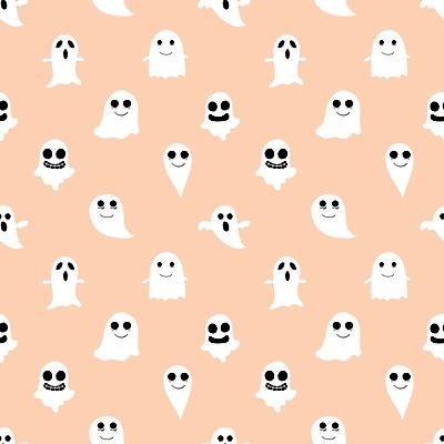 EPS 해외이미지 백그라운드 패턴 일러스트 사람없음 패턴백그라운드 유령 살구색 해외202105 해외일러스트 컬러 무늬 파일형식 벡터