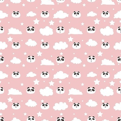 EPS 해외이미지 구름 별 분홍색 동물캐릭터 백그라운드 패턴 여러마리 일러스트 사람없음 패턴백그라운드 판다 해외202105 해외일러스트 일러캐릭터 자연요소 동물 캐릭터 컬러 다수 무늬 곰 파일형식 벡터