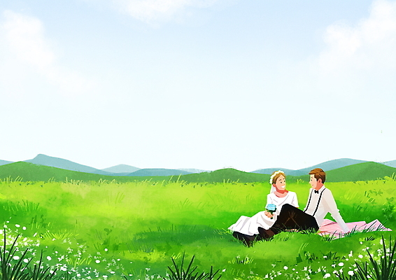 전신 PSD 커플 여자 남자 꽃 부케 웨딩드레스 결혼 일러스트 들기 앉기 정장 초원 성인 두명 여름 마주보기 화관 신랑신부 성인만 웨딩촬영 국내일러스트 식물 드레스 옷 계절 신부_웨딩 꽃다발 신랑 관계 모션 사람 이벤트 기념사진 파일형식