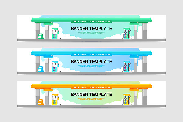 템플릿 배너템플릿 가로배너 사각프레임 사람없음 현수막 주유기 주유소 배너세트 AI파일 배너 프레임 가로 세트 사각형 기계 주유 파일형식 벡터