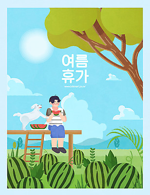 전신 나무 구름 한마리 남자 하늘색 일러스트 여름음식 산 수박 한명 앉기 성인 여름 여름휴가 바캉스 태양 강아지 먹기 평상 반려 수박밭 성인남자한명만 제철과일 국내일러스트 AI파일 자연요소 식물 1 계절 음식 밭 과일 모션 휴가 사람 파란색 반려동물 개 제철 남자한명만 성인남자만 파일형식 벡터 여름_계절