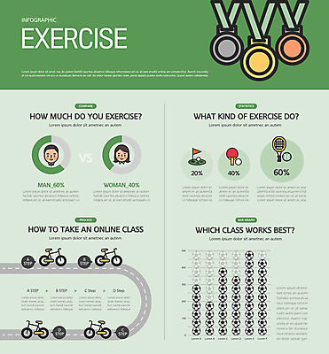 여자 남자 골프 일러스트 축구공 그래프 상반신 성인 두명 초록색 운동 자전거 축구 인포그래픽 탁구채 테니스공 탁구 금메달 동메달 은메달 성인만 국내일러스트 AI파일 컬러 공 축구용품 건강 사람 구기 바이크 라켓 테니스용품 탁구용품 메달 파일형식 벡터