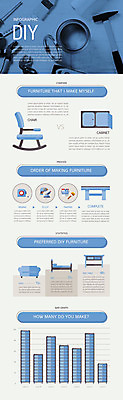 가구 하늘색 의자 일러스트 그래프 사람없음 소파 페인트 인포그래픽 침대 붓 망치 책상 서랍장 펜치 DIY 국내일러스트 AI파일 생활용품 취미 파란색 공구 파일형식 벡터