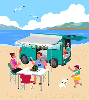 전신 구름 한마리 여자 남자 딸 반려견 아들 어린이 바다 일러스트 갈매기 엄마 휴식 수박 맥주 세마리 서기 들기 앉기 소녀 소년 여러명 성인 해변 파란색 모래사장 캠핑 아빠 강아지 경차 반려 차박 국내일러스트 AI파일 자연요소 1 컬러 다수 컨셉 과일 가족 모션 승용차 조류 레저 주류 3 사람 반려동물 개 파일형식 벡터