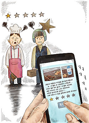 전신 PSD 손 남자 별 중년 일러스트 스트레스 서기 들기 두명 신체부위 스마트폰 요리사 앞치마 피해 채망 어플리케이션 배달원 사장 리뷰 별점 치킨집 테러 황당 중년남자만 블랙컨슈머 국내일러스트 자연요소 직업 감정 비즈니스 모션 주방용품 사람 성인 핸드폰 스마트기기 상점 고객 점수 평가 남자만 중년만 파일형식