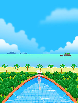 전신 PSD 나무 구름 모자 여자 바다 하늘색 일러스트 수영장 한명 서기 성인 해변 여름휴가 바캉스 야자수 숲 계절백그라운드 성인여자한명만 국내일러스트 자연요소 식물 1 잡화 백그라운드 모션 휴가 사람 파란색 여자한명만 성인여자만 파일형식 여름_계절