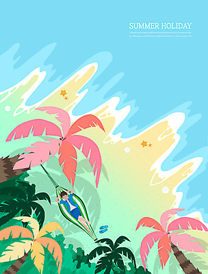 전신 PSD 남자 바다 일러스트 휴식 한명 성인 해변 여름휴가 바캉스 야자수 눕기 숲 쪼리 계절백그라운드 해먹 성인남자한명만 국내일러스트 나무 1 백그라운드 컨셉 모션 휴가 사람 침대 샌들 남자한명만 성인남자만 파일형식 여름_계절