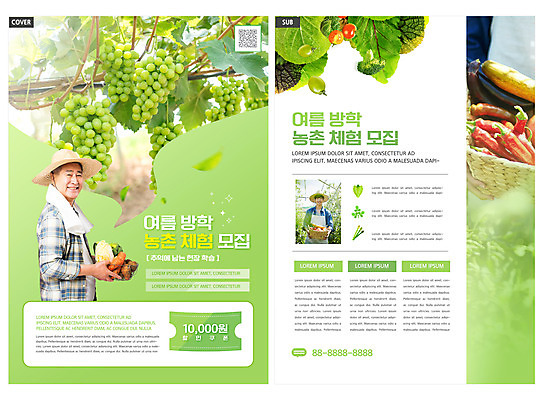 템플릿 노년 남자 ZIP 리플렛 자연 여름방학 들기 팜플렛 상반신 20대 성인 두명 초록색 농작물 한국인 수확 체험학습 과수원 전단템플릿 전단 포도밭 70대 농촌체험 남자만 인디자인 INDD 이미지템플릿 컬러 밭 농업 모션 방학 사람 동양인 청년 체험 홍보물 생태계 파일형식 여름_계절