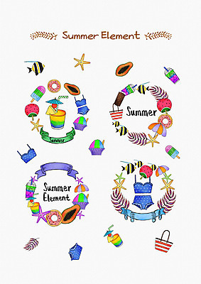 PSD 수영복 리본 음료 가방 일러스트 나뭇잎 아이스크림 여름음식 불가사리 프레임 타이포그라피 사람없음 여름 부채 열대어 열대과일 빙수 엘리먼트 파파야 제철음식 국내일러스트 문자 잡화 옷 계절 음식 잎 과일 디저트 극피동물 어류 제철 파일형식 여름_계절