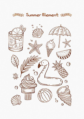 PSD 음료 라인일러스트 일러스트 조개 나뭇잎 여름음식 불가사리 수박 사람없음 여름 파라솔 소라 비치볼 파인애플 콘아이스크림 엘리먼트 플라밍고튜브 제철과일 국내일러스트 계절 음식 잎 과일 공 어패류 아이스크림 극피동물 바캉스용품 열대과일 튜브 제철 파일형식 여름_계절