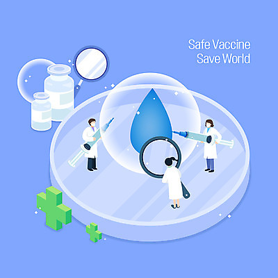 전신 여자 남자 하늘색 십자가 일러스트 돋보기 실험 주사기 서기 들기 성인 세명 물방울 연구원 백신 샬레 성인만 코로나바이러스 바이알 백신개발 델타변이바이러스 국내일러스트 AI파일 직업 의학 의료기기 모션 실험기구 사람 파란색 의료용품 바이러스 개발 파일형식 벡터