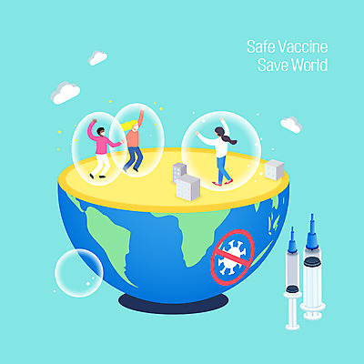 전신 백인 구름 여자 남자 지구 해외여행 흑인 하늘색 일러스트 주사기 마스크 성인 세명 만세 금지 물방울 면역력 백신 성인만 코로나바이러스 집단면역 델타변이바이러스 국내일러스트 AI파일 자연요소 서양인 해외 여행 의학 의료기기 모션 사람 파란색 바이러스 파일형식 벡터