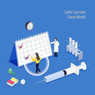 전신 여자 남자 시계 일러스트 주사기 마스크 서기 성인 두명 파란색 달력 물방울 계획 체크표시 시험관 백신 일정표 접종 성인만 코로나바이러스 백신접종 델타변이바이러스 위드코로나 국내일러스트 AI파일 컬러 컨셉 의학 의료기기 모션 실험기구 사람 바이러스 사회이슈 확인 파일형식 벡터