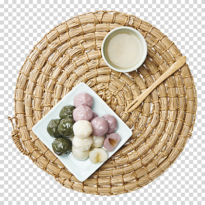 편집 편집이미지 디저트 쟁반 실내 누끼 사람없음 여러개 PNG 식혜 나무포크 편집소스 꿀떡 음료 음식 다수 포크 떡 내부 전통차 파일형식