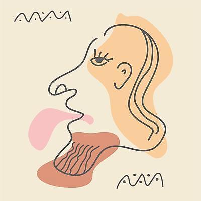 EPS 해외이미지 얼굴 라인일러스트 일러스트 표정 사람없음 라인아트 베이지색 미니멀 해외일러스트 선 컬러 신체부위 파일형식 벡터