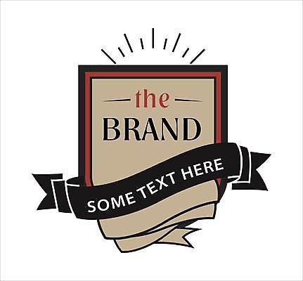 EPS 해외이미지 디자인 리본 일러스트 타이포그라피 사람없음 갈색 심볼 해외일러스트 문자 컬러 파일형식 벡터