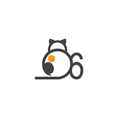 EPS 해외이미지 한마리 일러스트 사람없음 숫자 고양이 6 해외일러스트 문자 1 포유류 반려동물 파일형식 벡터