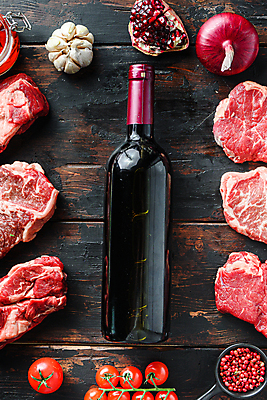 포토 JPG 해외이미지 토마토 식재료 방울토마토 실내 마늘 생고기 사람없음 와인 소고기 석류 적양파 통후추 나무배경 해외포토 백그라운드 채소 과일 양파 주류 육류 내부 후추 파일형식