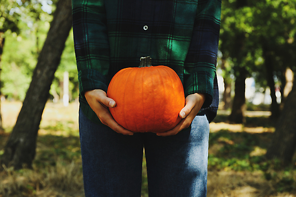 포토 JPG 해외이미지 주간 여자 호박 한명 상반신 성인 야외 앞모습 아웃포커스 가을 잡기 추수감사절 성인여자한명만 해외포토 자연요소 1 계절 기독교 뷰포인트 채소 모션 촬영기법 사람 여자한명만 성인여자만 파일형식