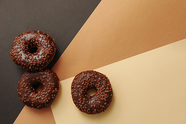 포토 JPG 해외이미지 사람없음 하이앵글 도넛 갈색배경 해외포토 뷰포인트 백그라운드 디저트 갈색 파일형식