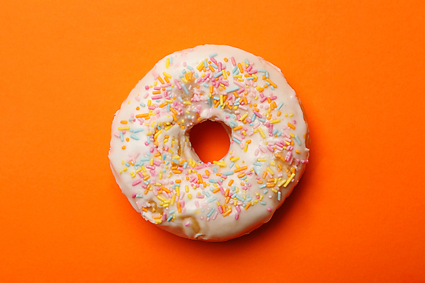 포토 JPG 해외이미지 근접촬영 사람없음 도넛 주황색배경 해외포토 뷰포인트 백그라운드 디저트 주황색 파일형식