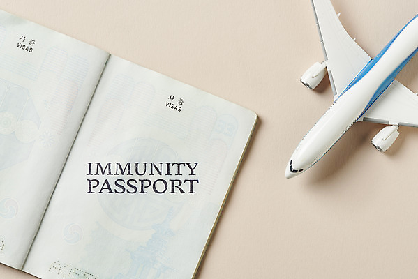 포토 JPG 스튜디오촬영 해외여행 실내 사람없음 하이앵글 사회이슈 여권 면역력 비행기모형 접종 증명서 분홍색배경 코로나바이러스 포스트코로나 델타변이바이러스 위드코로나 국내포토 해외 뷰포인트 분홍색 여행 백그라운드 컨셉 의학 비행기 내부 모형 바이러스 파일형식