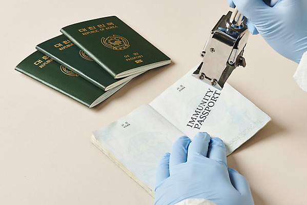 포토 JPG 스튜디오촬영 손 해외여행 실내 들기 신체부위 도장 사회이슈 여권 면역력 접종 분홍색배경 코로나바이러스 포스트코로나 백신여권 델타변이바이러스 위드코로나 국내포토 해외 분홍색 여행 백그라운드 컨셉 의학 모션 사람 내부 바이러스 파일형식