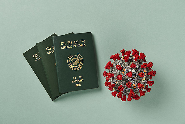 포토 JPG 스튜디오촬영 해외여행 실내 사람없음 하이앵글 모형 사회이슈 여권 면역력 접종 초록배경 코로나바이러스 포스트코로나 백신여권 델타변이바이러스 위드코로나 국내포토 해외 뷰포인트 여행 백그라운드 컨셉 의학 내부 초록색 바이러스 파일형식