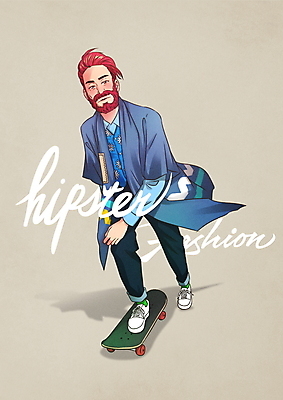 전신 PSD 패션 남자 셔츠 일러스트 수염 한명 성인 타이포그라피 글자캘리그라피 갈색 청바지 조끼 스케이트보드 카디건 성인남자한명만 힙스터 국내일러스트 문자 1 컬러 상의 캘리그라피 바지 사람 외투 보드_스포츠 남자한명만 성인남자만 파일형식