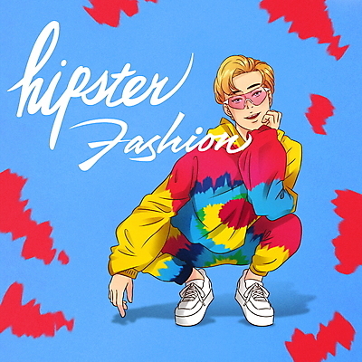 전신 PSD 패션 남자 일러스트 고글 한명 성인 타이포그라피 글자캘리그라피 파란색 선글라스 턱괴기 후드티셔츠 웅크림 성인남자한명만 힙스터 국내일러스트 문자 1 안경 컬러 티셔츠 캘리그라피 모션 사람 남자한명만 성인남자만 파일형식