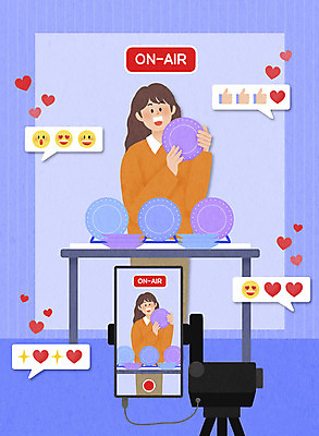 PSD 접시 여자 말풍선 일러스트 탁자 모바일 한명 들기 상반신 성인 파란색 스마트폰 촬영 온라인쇼핑 모바일쇼핑 온라인 이모티콘 라이브 방송중 쇼호스트 성인여자한명만 숍스트리밍 영상촬영 라이브커머스 비대면쇼핑 스토어 국내일러스트 직업 1 식기 컬러 가구 모션 사람 핸드폰 스마트기기 쇼핑 여자한명만 성인여자만 파일형식 언택트